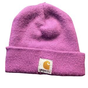 Unisex CARHARTT Lavender Color Watch Hat Cuffed Beanie Winter Cap OS EUC